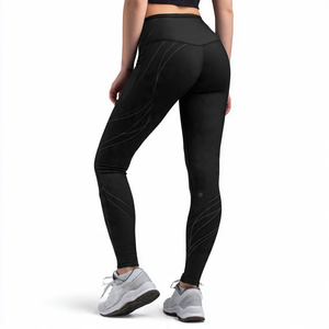 Compression Heat-Transfer Printed Stretch Knitted Leggings Women's High Waist Yoga Pants Gym Wear Athletic - Product Image 6