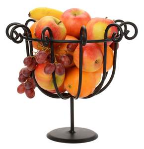 Panier à fruits élégant en fer pour la décoration de table et le rangement et la présentation de fruits frais - Product Image 1