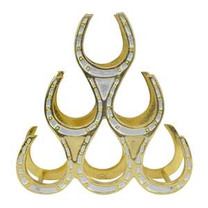 Exhibidores Decorativos de Metal, Estilo Herradura, Porta Botellas de Vino Decorativo para 5 Botellas, Precio al por Mayor - Product Image 3