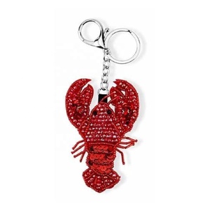 Lobster Shape Glass Beads Bag Charms Keychain <b>Cute</b> Beaded Bag Charms for Tote Bag Accessories Handbags <b>Purse</b> Charm Gifts - Product Image 1