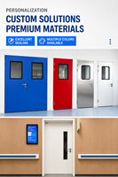 Puerta de Purificación de Diseño Simple Fabricada en Acero, Puerta de Limpieza, Puerta Manual