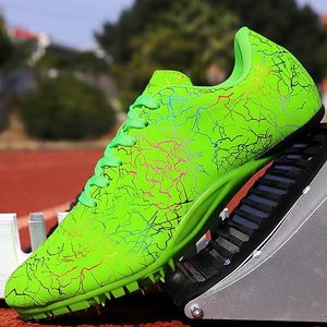 Chaussures de course légères pour hommes à motif craquelé vert, avec empeigne synthétique, semelle extérieure en caoutchouc, semelle intermédiaire en EVA et doublure en mesh, idéales pour l'été. - Product Image 2