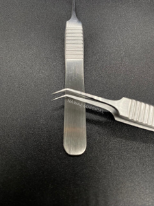 Pinzas de Corte Desechables para Joyería, 10 cm, Acero Inoxidable, Punta Angular Fina Serrada, Pinzas Quirúrgicas, Suministro OEM, Pinzas de Un Solo Uso - Product Image 4
