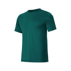 Men's Regular Fit Short Sleeve Solid Color Quick Dry O-Neck <b>T</b>-<b>Shirt</b> 100% <b>Polyester</b> Knitted Casual Style - Product Image 1