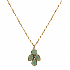 Collier pendentif masque en laiton doré à motif écaille de tortue, bijoux artistiques tendance, accessoires de mode en gros - Product Image 3