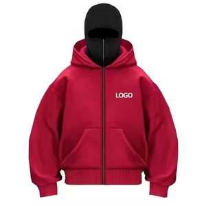 Nueva Sudadera con Capucha de Moda Otoño, Pasamontañas Personalizado con Cremallera, Gorro Doble Sólido, Prenda Exterior para Hombre y Mujer, Básicos de Invierno - Product Image 2