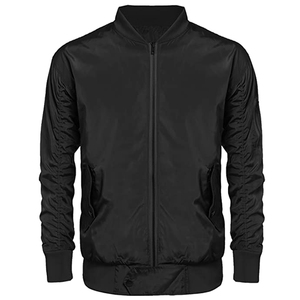 Veste bomber imperméable en polyester pour homme REBA SPORTS IMPEX, col montant zippé, couleur unie, légère, décontractée, pour l'hiver. - Product Image 5