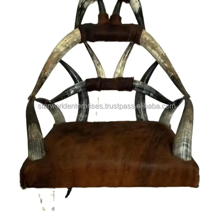 Egyptian Horn chair Unique furniture Design statement Contemporary decor Artistic seating Luxurious chair Sculptural furniture