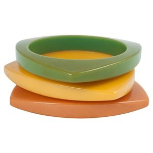 H a CRAFT Acrylic <b>Resin</b> Women's Classic Party Bangles with Carved Floral Design Custom <b>Mould</b> & Sample Making Service - Product Image 2