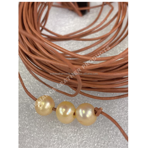 Carrete de cordón de cuero redondo Natural de 1 mm para decoración de abalorios de bricolaje y perfecto para tapices, colgadores de plantas y nudos decorativos - Product Image 3