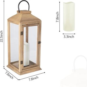 Portavelas Decorativo de Madera con Marca Privada para Sala de Estar, Bodas, Fiestas y Decoración Festiva - Product Image 5