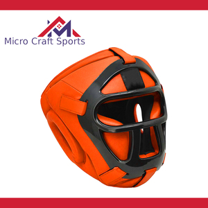 Protège-tête de boxe professionnel, protection faciale de boxe en PU et cuir, équipement de boxe de qualité, fabricant Sialkot, Pakistan - Product Image 3