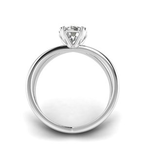 Bague Classique AJRETAIL en Or Blanc Sertie de Diamants de Laboratoire Taille Brillant 1 Carat, Couleur F, Pureté VS1, Certifiée IGI - Product Image 3