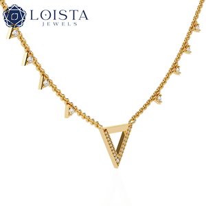 Collar de tenis de diamantes cultivados en laboratorio, Cadena cubana de diamantes cultivados en laboratorio al por mayor - Product Image 1