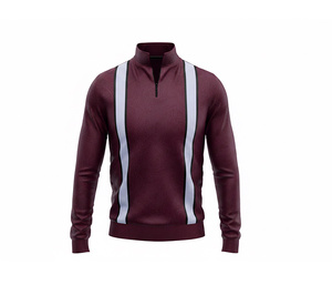 Customizable Sublimation Quarter Zip Jacket Manufacturer <b>Men</b> Women Youth Sportswear Quick Dry Team <b>Pullover</b> - Product Image 4