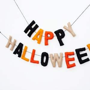 Guirnalda de Fieltro de Lana Hecha a Mano para Halloween - Decoración Duradera de Alta Calidad para Fiestas y Hogar con Logotipo Personalizado y Entrega Rápida para Pedidos al por Mayor - Product Image 2