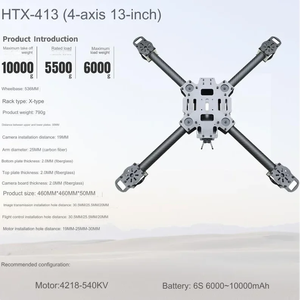 Chất lượng tốt nhất htx413 4 trục 13 \ "sợi carbon Racing Drone khung 3K <span class=keywords><strong>FPV</strong></span> <span class=keywords><strong>Quadcopter</strong></span> DIY Khung với 5km Truyền hình ảnh máy ảnh - Product Image 3