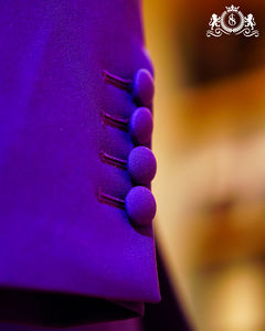 Costume d'affaires classique plissé sur le devant 100 % laine pour homme, fermeture simple boutonnage, grande taille, respirant, anti-plis, coupe-vent - Product Image 4