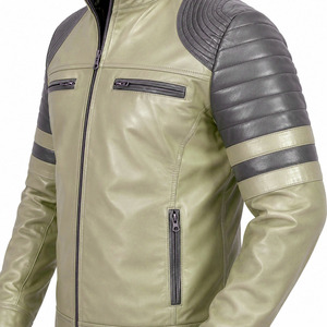 Top Quality Online Selling Fashionable Men <b>Leather</b> <b>Jacket</b> Men Clothing Outdoor Wear <b>Leather</b> <b>Jackets</b> For Adults <b>Winter</b> Warm Style - Product Image 3