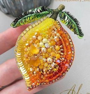 Floral Embroidery Beaded Brooch Handcrafted Luxury Bag and <b>Hat</b> Accessory - Product Image 5