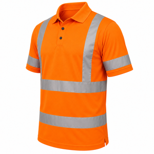 Camiseta de Trabajo de Alta Visibilidad con Logotipo Personalizado, Manga Corta, Reflectante, Color Sólido, Camiseta de Trabajo Reflectante Personalizada - Product Image 5