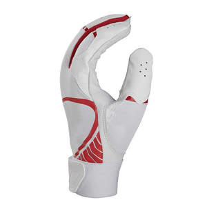 Gants de frappeur de baseball professionnels CAPTAIN INDUSTRY à manchette courte, en cuir respirant, avec fermeture à boucle, pour droitier, vente en gros - Product Image 2