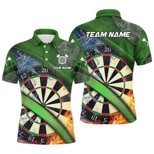 Chemise personnalisée pour homme, unie, à manches courtes, respirante, tricotée, design décontracté, nom d'équipe personnalisé, anti-plis, 100 % polyester - Product Image 4