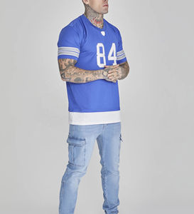 T-shirt pour homme en coton 100% pur 300 GSM avec logo personnalisé, motif imprimé, couleur unie, coupe ample, style décontracté - Product Image 4