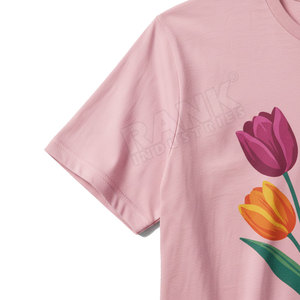 เสื้อยืดผู้ชายผ้าฝ้าย 100% พิมพ์ลายทรงหลวม เสื้อยืดผู้ชายขายส่ง - Product Image 6