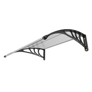 Tettoia per Finestre e Porte in Policarbonato UPF 50+ 40" X 40" per Ingresso Esterno e Porta d'Ingresso - Product Image 1