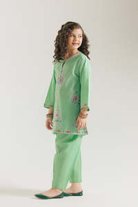 Encantador Lehenga Choli Acrílico para Niñas Pakistaníes, con Adornos de Cristal, de Secado Rápido, para Fiestas y Ocasiones Formales - Product Image 3
