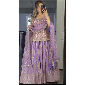 Nuevo diseñador de ropa de fiesta Look Top ,Lehenga Salwar y Dupatta 2017 - Product Image 4