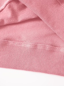 Ventes en gros à prix avantageux, sweats à capuche pour femmes à col rond imprimés sur mesure, manches longues, couleur unie, tricot en coton, vêtements d'hiver élégants - Product Image 5