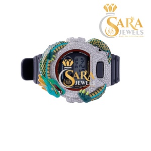 Reloj de pulsera de acero inoxidable plateado elegante de excelente calidad con correa de caucho y reloj de cuarzo de lujo a la moda. - Product Image 4