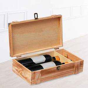 Porte-bouteilles en bois finition luxe pour table à manger, support de rangement pour bouteilles de vin, support en bois naturel pour comptoir de cuisine - Product Image 2