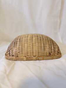 Handwoven Bamboo <b>Basket</b> <b>Small</b> Rustic Farmhouse Catchall 5x5 Inch Natural <b>Storage</b> <b>Basket</b> Eco Friendly Organizer - Product Image 3