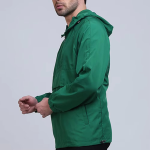 Mens Outdoor Anorak Windbreaker Hooded Half Zip <b>Pullover</b> Lightweight <b>Rain</b> Resistant Sports Utility <b>Jacket</b> With Front Flap Pocket - Product Image 2