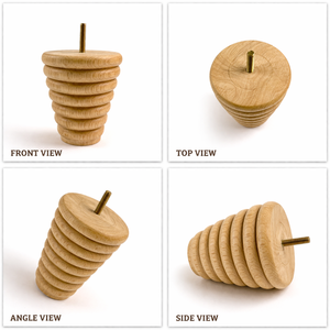 Modern Spiral Solid Wood Furniture Leg Unique Decorative Design for <b>Sofa</b> Cabinet Coffee Table Replacement - Product Image 6