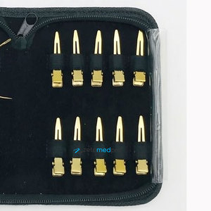 Clips para Seccionar el Cabello Más Vendidos, Clips de Acero Sostenible con Baño de Oro, Clips para Sujetar el Cabello con Logotipo Personalizado, Agujas en Forma de C, Clips para Extensiones de Cabello - Product Image 2