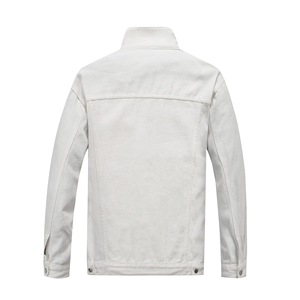 Mens Denim Jacket Design Unique Long Sleeve Jean Lightweight Eco-Friendly Fashionable Slim Fit Cotton Trendy Mens Jacket - Product Image 2