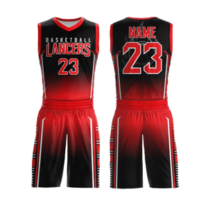 Conjunto de Uniforme de Baloncesto Sublimado, Jersey y Pantalones Cortos Transpirables de Secado Rápido, Ropa Deportiva Personalizada para Equipos de Baloncesto en Todas las Tallas - Product Image 4