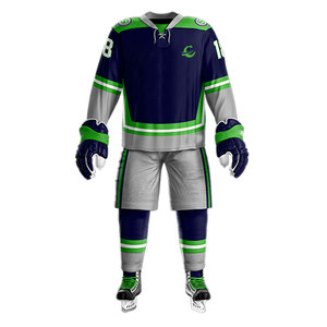 Uniforme de hockey sur glace sur mesure confortable, en stock, 100 % polyester - Product Image 1