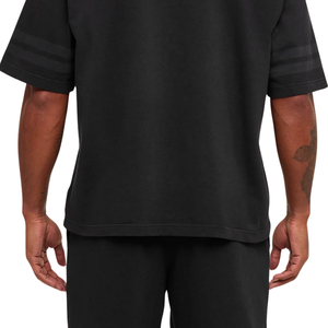 T-shirt de sport ample en jersey délavé pour homme, respirant, coupe décontractée, idéal pour l'entraînement et la gym, noir - Product Image 6