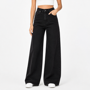 Jeans de Mujer de Cintura Alta, Corte Recto y Ajustado, Transpirables para Invierno, con Logotipo Personalizado 2026, Servicio OEM - Product Image 6