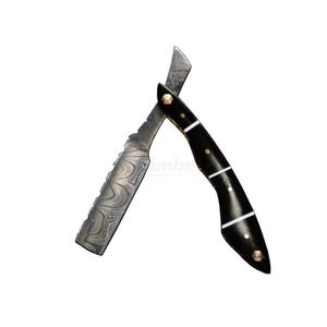 Navaja de Afeitar Recta con Acabado Arcoíris Iridiscente Multicolor para Barbería, Herramienta de Estilismo Facial para Hombres Modernos - Product Image 6