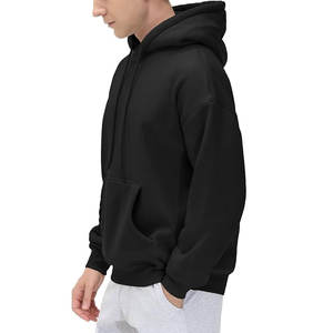 Sudadera con Capucha Negra Personalizada para Hombre |   Sudadera extragrande de forro polar |   Ropa de Invierno Impermeable, Ecológica, 100% Algodón de Alta Calidad | - Product Image 4