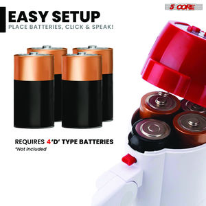 Megafono da 30W con Altoparlante a Tromba, Portata di 800 Iarde, Sirena Potente, Amplificatore Vocale, Attrezzatura Portatile per Sicurezza e Sopravvivenza - Product Image 6