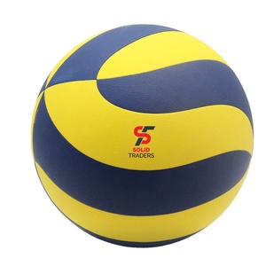 Ballon de volley-ball professionnel de qualité supérieure Solid Trader, coussinets souples, haute durabilité, coutures renforcées, équilibre parfait - Product Image 1