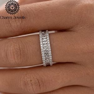 Bague de fiançailles Charm Jewells en moissanite taille coussin motif fleur, en argent 925 avec sertissage à griffes, style classique pour femme, certifiée IGI, 3g or - Product Image 4