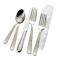 Ensemble de couverts en métal, poignée confortable, bord lisse, ustensiles de table pour adultes et enfants, utilisation sûre